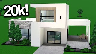 20K MODERN HOUSE  Bloxburg Tutorial with Voice [upl. by Peregrine124]