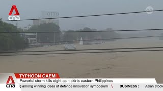 Typhoon Gaemi triggers floods landslides in the Philippines [upl. by Nowd]