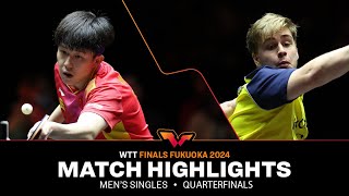 Wang Chuqin vs Truls Moregard  MS QF  WTT Finals Fukuoka 2024 [upl. by Naryk322]