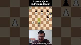 4 PROMOCJE w JEDNYM ZADANIU SZACHOWYM szachy szachmistrz chess szachmat kalisz [upl. by Atiz572]