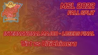 Ultichimera vs Virt  MSL 2022 Fall  Losers Final  Mario Strikers Battle League [upl. by Atinreb]