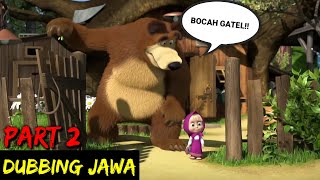 DUBBING JAWA MASHA amp BEAR nonton bal part 2 [upl. by Kailey]