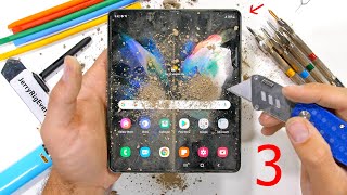 Is the Galaxy Fold 3 really 80 Stronger  Durability Test [upl. by Marga553]