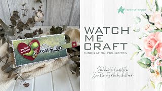 WATCH ME CRAFT  Ziehkarte zur Einschulung basteln  Neuheiten Creative Depot  Mai 2024 [upl. by Driskill]