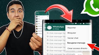 Como RECUPERAR conversaciones BORRADAS de WhatsApp 2024 Tutorial para recuperar Chats ELIMINADOS 😱 [upl. by Nalod211]