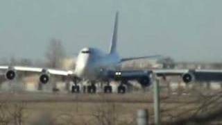 Air France 747400 departs YUL on runway 24L [upl. by Sinnoda]