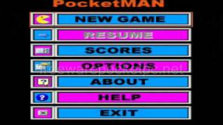 PocketMan PacMan remake for Windows Mobile phones Preview [upl. by Nwahsud]