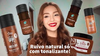 COMO DEIXAR O RUIVO MAIS NATURAL SÓ COM TONALIZANTE ✨ [upl. by Kcirrek295]