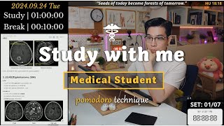 240924TUE Study with me 👨🏻‍⚕️ 8 Hrs  Pomodoro Timer  🔥ASMR  SeewhY [upl. by Llertnor]