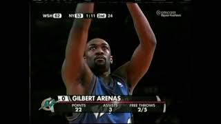 NBA Throwback 2006 Gilbert Arenas 38 Pts amp Antawn Jamison 33 Pts Vs New York Knicks [upl. by Gaidano]