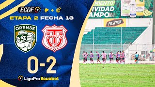 RESUMEN COMPLETO ORENSE 02 T UNIVERSITARIO  LIGAPRO SERIE A [upl. by Eniger]