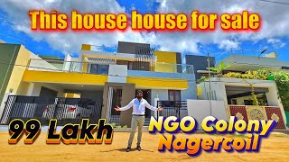 3BHK Luxury House for Sale in Nagercoil NGO Colony  425 Cents DTCP approved Land  99 Lakh [upl. by Latsyc]