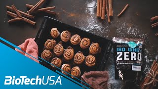 RECIPE  Protein Cinnamon Rolls With Iso Whey Zero [upl. by Ayortal876]