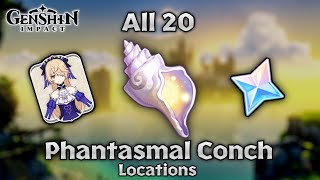 All 20 Phantasmal Conch Locations in Golden Apple Archipelago  Genshin Impact [upl. by Maryn43]