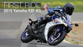 2015 Yamaha YZFR3 First Ride  MotoUSA [upl. by Yendahc]