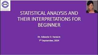 Statistical Analysis and Interpretation for Beginners [upl. by Annayehc]