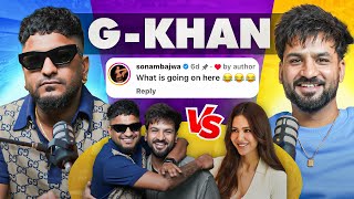 G KHAN ਤੇ SONAM BAJWA ਦੀ Love Story 😍 Full Comedy Podcast 🤣 Aman Aujla [upl. by Anedal]