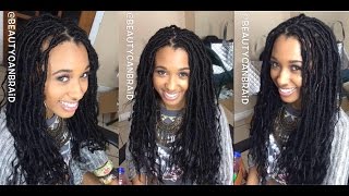 111 EASY  SIMPLE GODDESS LOCS latched hook method [upl. by Enilasor]