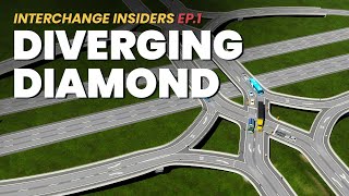 Diverging Diamond DDI  Interchange Insiders Cities Skylines 2 Road Guide [upl. by Aurea]