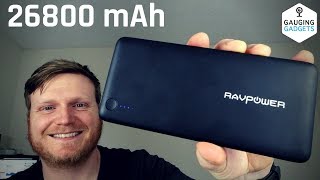 RAVPower 26800 Portable Charger Review  26800mAh Power Bank [upl. by Wershba621]