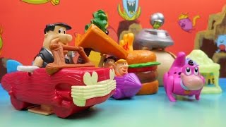 2000 BURGER KINGS THE FLINTSTONES VIVA ROCK VEGAS SET OF 4 KIDS MEAL TOYS VIDEO REVIEW [upl. by Olra]