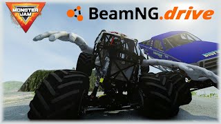 Evan Storm Monster Truck VS Monster Jam Downhill Crash Hard 20 [upl. by Latyrc]