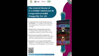 The 2024 ICA Global Conference theme Cooperatives Build Prosperity for All sahakarsesamriddhi [upl. by Noyahs]