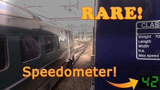 RARE Overtaking TWO expresses at Swindon LIVE SPEEDOMETER [upl. by Ardnod]