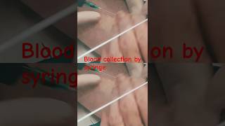 Blood collectionBlood collection syringeBlood drowing procedure youtubeshorts ytshorts [upl. by Findlay]