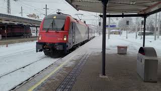 Einfahrt des Regionalexpress 1820 am 16012022 in Villach Hbf [upl. by Nail]