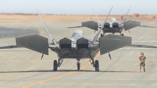 US 200 Million F22s Show Off Their Aggressive Design During Crazy Takeoff [upl. by Towney]