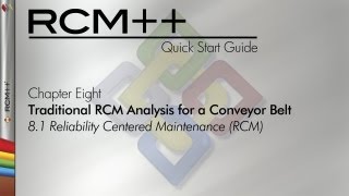 RCM 8 Quick Start Guide Chapter 81 Reliability Centered Maintenance RCM [upl. by Aleihs698]