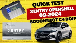 Quick test Xentry Openshell 092024 with SDconnect C4 DOIP on W204 Mercedes Benz [upl. by Yregerg]