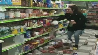 Woman goes on rampage at New Jersey store [upl. by Lirva]