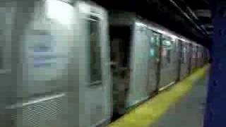 R40 Slant B train leaving 7th Avenue [upl. by Bee]