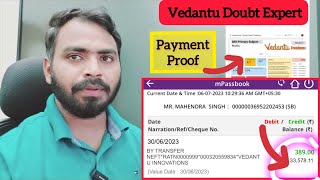 Vedantu doubt expert payment proof vedantu tutorapp [upl. by Karalynn]