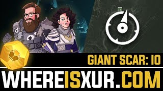 XUR GPS How to find Xur in Giants Scar on IO [upl. by Adnuhsed]