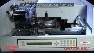 MAXIMA 821T  plastic card embosser [upl. by Naejeillib]