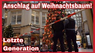 ⚠️ANGRIFF AUF SYMBOL DER WEIHNACHT🎄Farbanschlag auf Weihnachtsbaum in Leipzig verübt🚓 [upl. by Bullion]