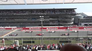 Formula 1 start from Grandstand Centrale Fila M Posto 14  Monza 992012 [upl. by Anivol281]