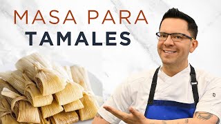 MASA PARA TAMALES 3 TÉCNICAS para prepararlos fácilmenteTe quedarán infladitos y humedos [upl. by Notaek868]