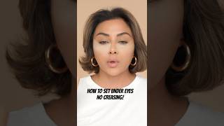 How To SET Your UNDER EYES NO CREASING shorts [upl. by Eltsirc]