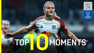 DAZNs Top 10 Moments Of The 202425 UEFA Womens Champions League Matchday 2 [upl. by Lela319]