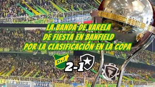 La banda de Varela de fiesta en Banfield por la clasificación en la Copa Sudamericana [upl. by Ahseyd460]