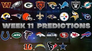 NFL Week 11 Predictions [upl. by Lindholm]