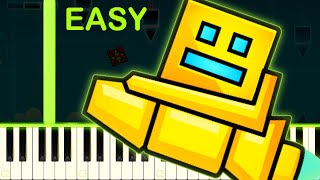 xStep  GEOMETRY DASH LEVEL 10  EASY Piano Tutorial [upl. by Hailey]