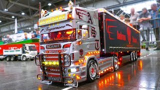 MOST IMPRESSIVE RC MODEL TRUCKS RC SCANIA MAN ACTROS GRAND HAULER SUPER SCALE [upl. by Asoral]