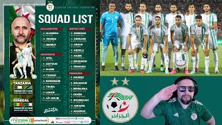 🚨 LISTE DES 25 DE BELMADI  SENEGAL  ALGERIE amp ALGERIE TANZANIE  CAN 2023 FOOTBALL  AMICAL [upl. by Akilak704]