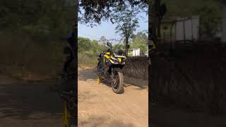 Homemade paddock stand Rs 200 shortvideo motovlog [upl. by Suirauqram]