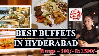 Best Buffets in Hyderabad with price range 500 to1500 food buffet buffetchannel hyderabad [upl. by Fabrin]